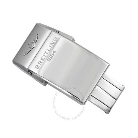 breitling stainless steel push button folding buckle 18mm|Breitling folding clasp.